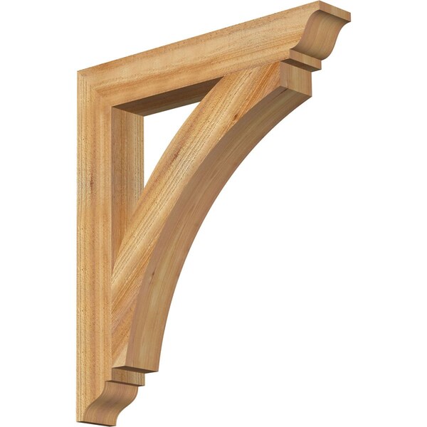 Ekena Millwork Thorton Traditional Rough Sawn Bracket, Western Red Cedar, 4"W x 26"D x 30"H BKT04X26X30THR01RWR - main